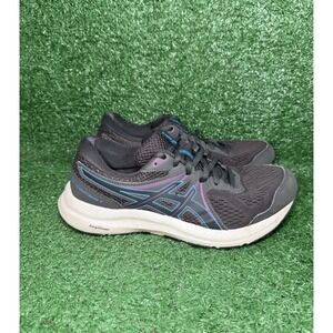 ASICS Gel Contend 7 Women Size 8 Grey Blue Running Shoes Athletic Gym Sneakers
